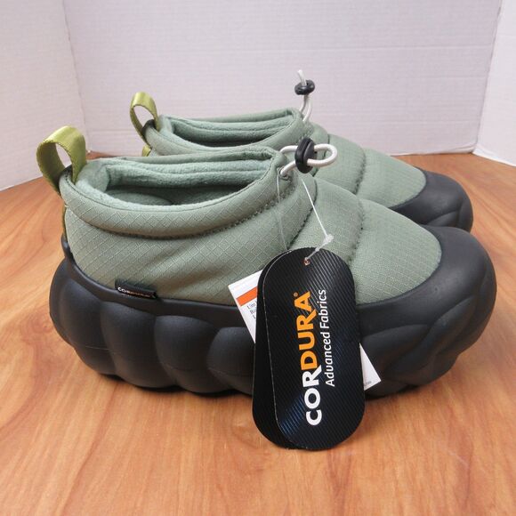 CROCS Overpuff Cordura Shorty Shoes Boots Booties Womens 8 Moss Green Black NWT - Picture 13 of 13